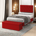 Kit Painel Centaurus 160 E Calçadeira Sagitarius Couro Aradec