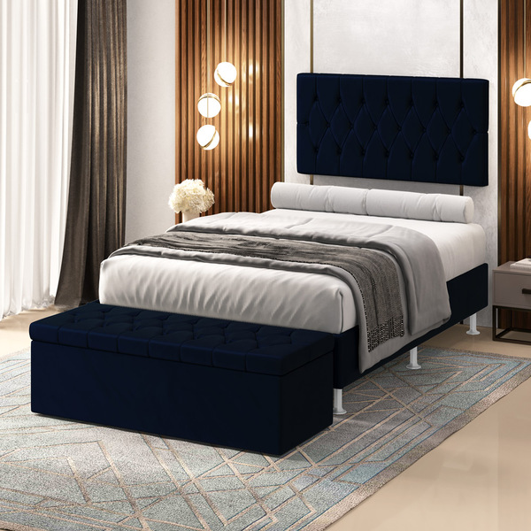 Kit Painel Centaurus 160 E Calçadeira Sagitarius Veludo Arade