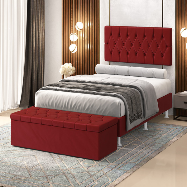 Kit Painel Centaurus 200 E Calçadeira Sagitarius Veludo Arade