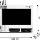 Kit Painel Dubai C/buffet Bartho Branco