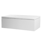 Kit Painel E Calçadeira Baú King 1 95m Berlim Corano Branco -