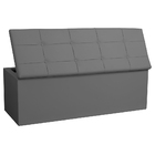 Kit Painel E Calçadeira Baú King 1 95m Roma Corano Cinza - Pa