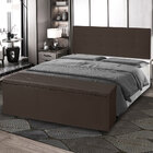 Kit Painel E Calçadeira Baú Queen 1 60m Berlim Corano Marrom