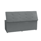 Kit Painel E Calçadeira Baú Solteiro 0 90m Berlim Suede - Pal