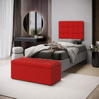 Kit Painel Rana 100 E Calçadeira Alpha Couro Aradecor