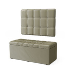 Kit Painel Rana 100 E Calçadeira Alpha Veludo Aradecor