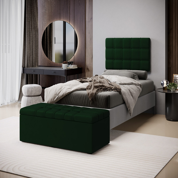 Kit Painel Rana 100 E Calçadeira Alpha Veludo Aradecor