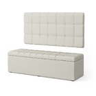 Kit Painel Rana 140 E Calçadeira Alpha Couro Aradecor