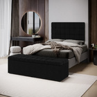 Kit Painel Rana 160 E Calçadeira Alpha Couro Aradecor