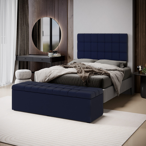 Kit Painel Rana 200 E Calçadeira Alpha Couro Aradecor