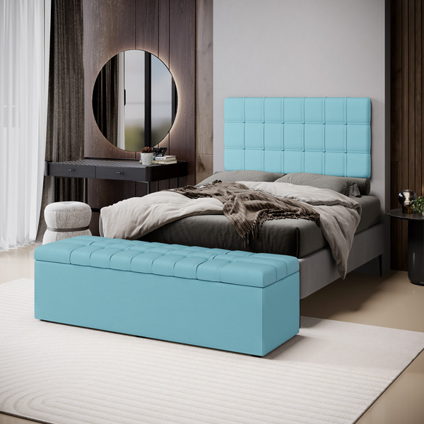 Kit Painel Rana 200 E Calçadeira Alpha Couro Aradecor