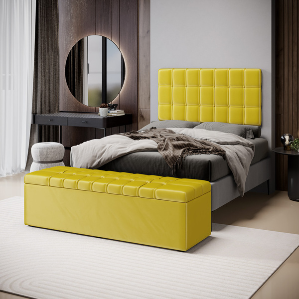 Kit Painel Rana 200 E Calçadeira Alpha Veludo Aradecor