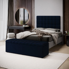 Kit Painel Rana 200 E Calçadeira Alpha Veludo Aradecor