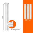 Kit Painel Ripado Eva Autocolante Pr61 30cm X 110cm Altura