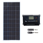 Kit Painel Solar 150w Com Controlador 20a Sun21 Conector Mc4