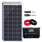 Kit Painel Solar 155w Com Controlador Pwm 20a Cabos Mc4