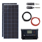 Kit Painel Solar 300w Com Controlador 20a Sun21 Conector Mc4