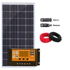 Kit Painel Solar Fotovoltaico 150w C/ Controlador 30a Placa