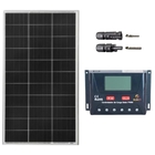 Kit Painel Solar Monocristalino 160w Com Controlador De Carga