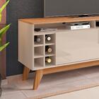 Kit Painel Tv 50 Polegadas 088163 E Rack Com Adega 011077 Dca