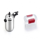 Kit Panela De Pressão 4.5l+ Pote Plástico  Microondas 2.1l