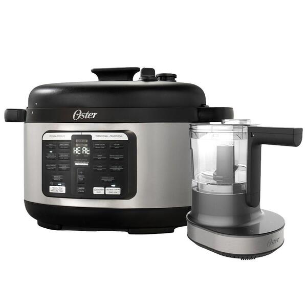 Kit Panela De Pressão Elétrica 5,7l E Processador Touch Oster