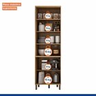 Kit Paneleiro Profundo 4 Portas Detalhe Vidro E Armário 3 Por