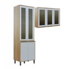 Kit Paneleiro Profundo 4 Portas Detalhe Vidro E Armário 3 Por