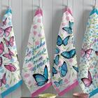 Kit Panos De Prato Felpudo Teka Primore Borboletas 3 Peças 10