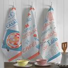 Kit Panos De Prato Teka Primore Estampas Variadas 12 Peças