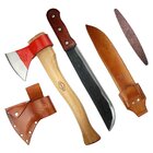 Kit Pantaneiro Com Machadinha, Facão De 16 Polegadas Pré Afia