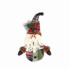 Kit Papai Noel E Boneco De Neve Craft 15cm 2 Unidades - Magizi