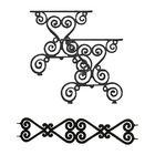 Kit Par Pé De Mesa E Trava Churrasqueira Ferro Fundido N01