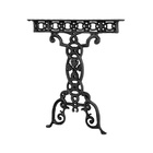 Kit Par Pé De Mesa E Trava Vila Rica Em Ferro Fundido N02