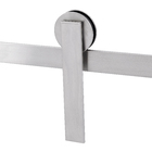 Kit para 1 Porta de Correr de Madeira 1,50m Inox Escovado Geris