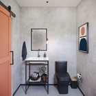 Kit para 1 Porta de Correr de Madeira 2,00m Alumínio Preto Geris