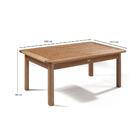 Kit Para Área Externa Banco 2 Lugares Poltrona E Mesa Marrom