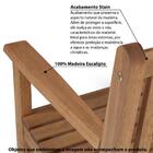 Kit Para Área Externa Banco 2 Lugares Poltrona E Mesa Marrom