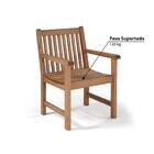 Kit Para Área Externa Banco 2 Lugares Poltrona E Mesa Marrom