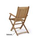 Kit Para Área Externa Com Mesa 90cm E 4 Cadeiras Eucalipto -