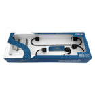 Kit Para Banheiro Class Urbana 5 Pecas Quadrado Black