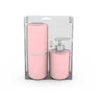 Kit Para Banheiro Com Dispenser Sabonete Líquido E Porta Esco