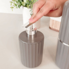 Kit Para Banheiro Com Dispenser Sabonete Líquido E Porta Esco