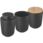 Kit Para Banheiro Com Dispenser Sabonete Liquido Porta Escova