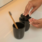 Kit Para Banheiro Com Dispenser Sabonete Liquido Porta Escova