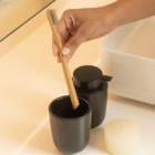 Kit Para Banheiro Com Dispenser Sabonete Liquido Porta Escova