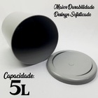 Kit Para Banheiro Com Lixeira 5l E Suporte Papel Higiênico Ci