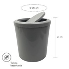 Kit Para Banheiro Com Lixeira 5l E Suporte Papel Higiênico Ci