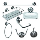 Kit Para Banheiro Completo 7 Peças Fjm Classic Aço Inox
