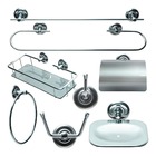Kit Para Banheiro Completo 8 Peças Fjm Classic Aço Inox